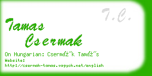 tamas csermak business card